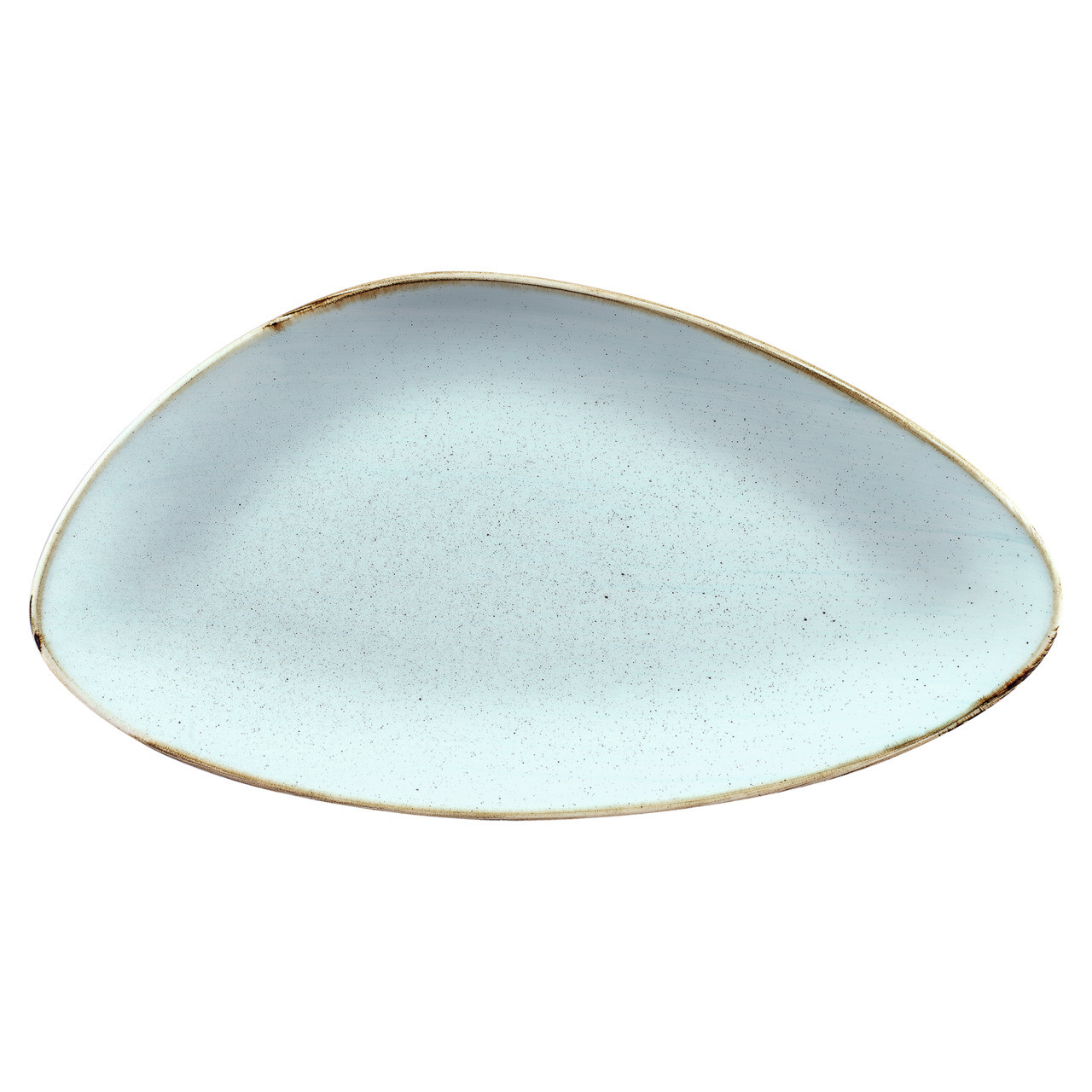 Stonecast, Teller Chefs dreieckig 356 x 188 mm Duck Egg Blue